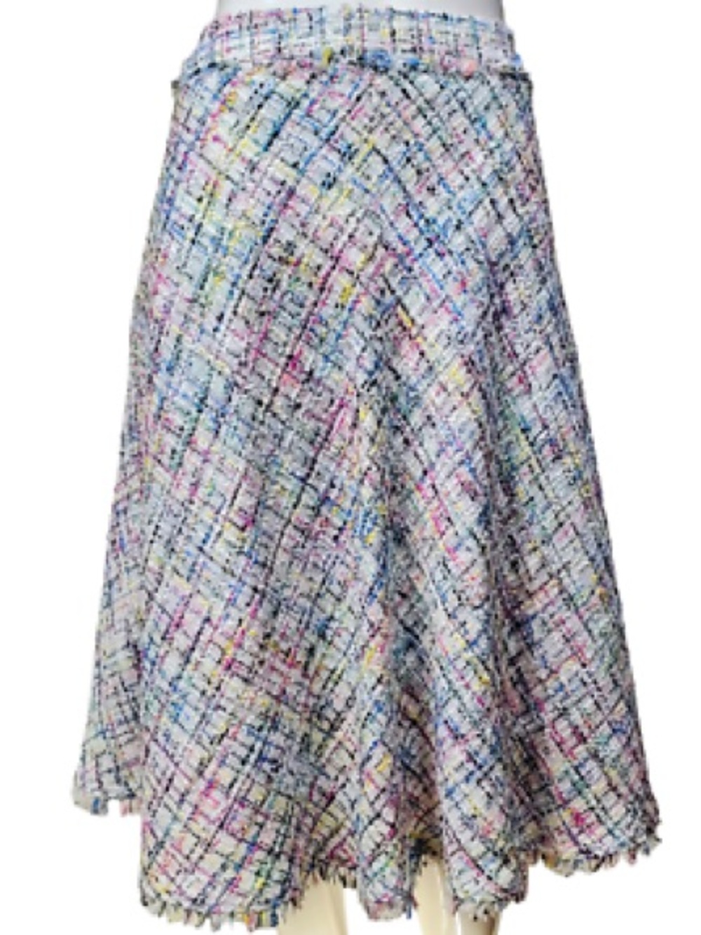 Worthington Pastel Multi-Color Tweed A-Line Skirt